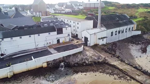 Bowmore whisky distillery based on Isle of Islay (6) Stock Footage 159806485