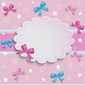 Bows background Stock Illustration