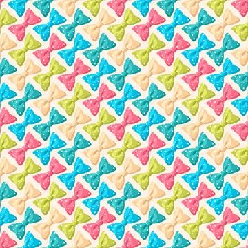 Bows with dots - 1 Stock Illustration