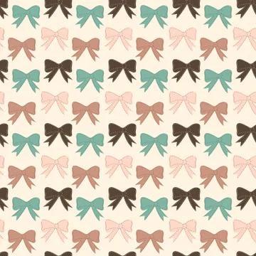 Bows pattern Illustrazione stock