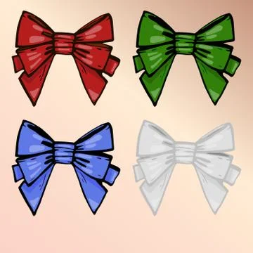 Bows set Stock-Illustration