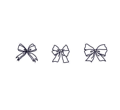 Bows set Stock Illustration