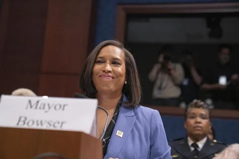 Bowser and Mendelson testify on Oversight of the District of Columbia 写真素材