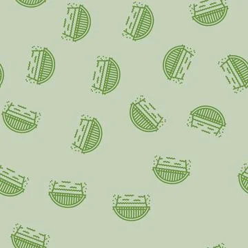 Bowstring bridge line seamless pattern Stock Illustration