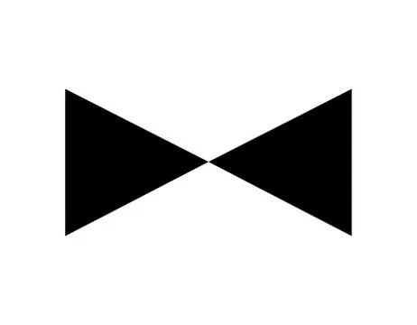 Bowtie icon on white Illustrazione stock