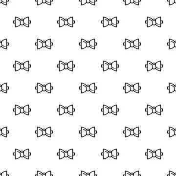 Bowtie pattern creating a seamless background design Illustrazione stock
