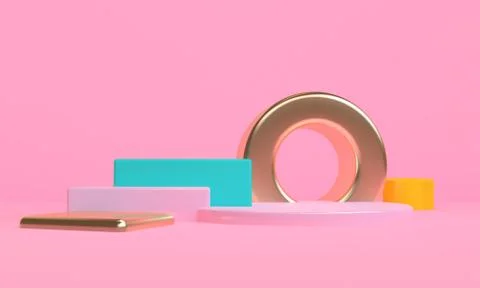 Box 3d abstract style background. Concept : poster, advertising ,cover design Stock Illustration