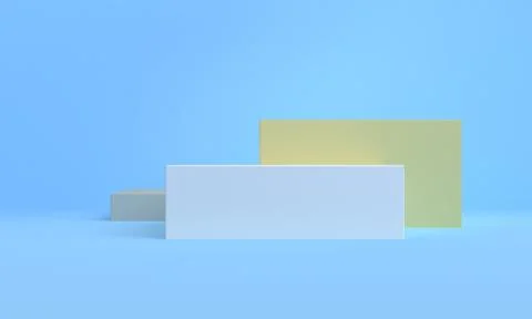 Box 3d abstract style background. Concept : poster, advertising ,cover design Stock Illustration