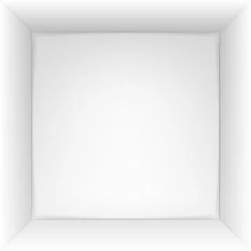 Box 3d top view. Vector illustration. Stock Illustration