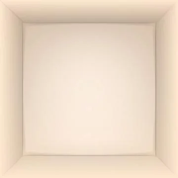 Box 3d top view. Vector illustration. Illustration