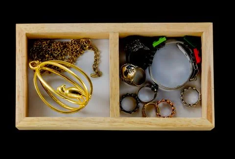 Box of accessory Stock Photos