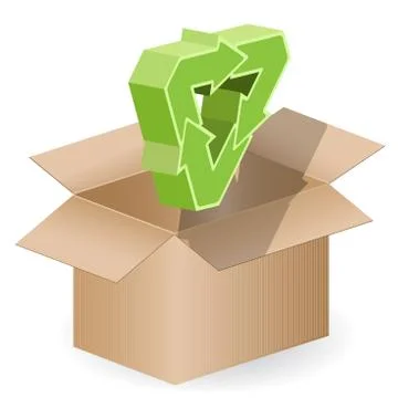 Box and arrow Stock Illustration