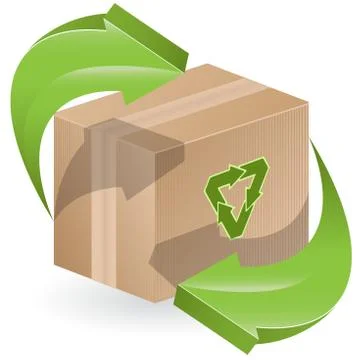 Box and arrow Stock Illustration