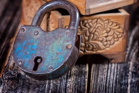 Box and lock Stock Photos