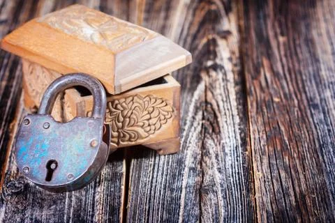Box and lock Stock Photos
