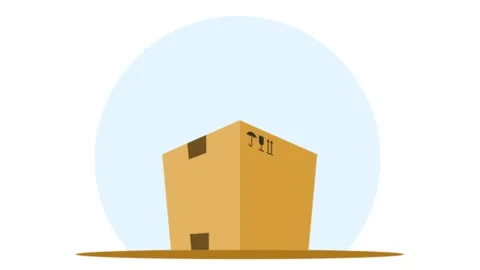 Box animation Vídeos de archivo 195943608