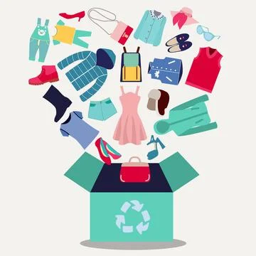 The box with arrows recycle symbol Stock Illustration
