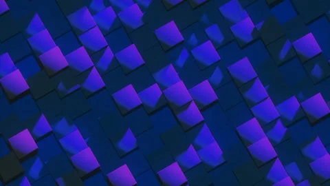 Box background smooth animation. Boxes geometry. Loop ready 3D animation cubes Stock Footage 102803139