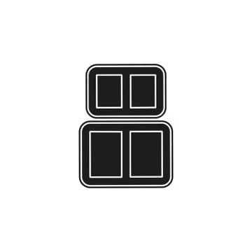 Box Baggage, luggage container line icon Stock Illustration