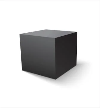 Box black icon. Template for your design. Vector illustration. Stock Illustration