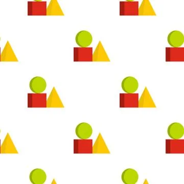 Box of bricks pattern seamless Stock Illustration