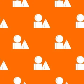 Box of bricks pattern seamless Stock Illustration