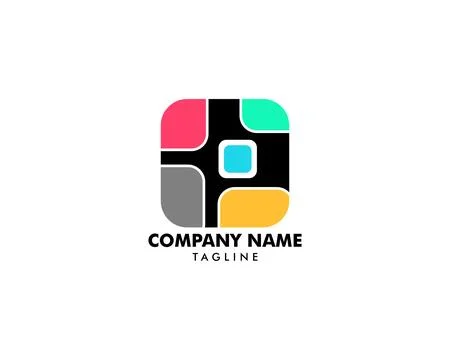 Box camera logo design vector Stock Illustration