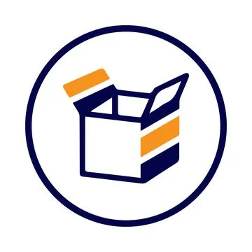 Box, car, delivery box, gift box, shipping box icon Stock Illustration