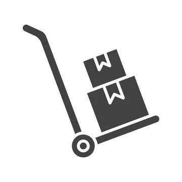 Box Carrier icon vector image. Stock Illustration