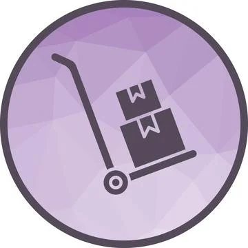 Box Carrier icon vector image. Stock Illustration
