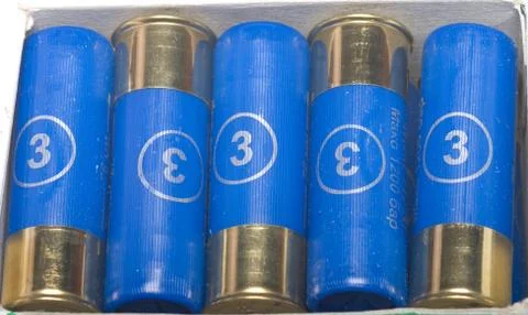 Box with cartridges. Stock Photos