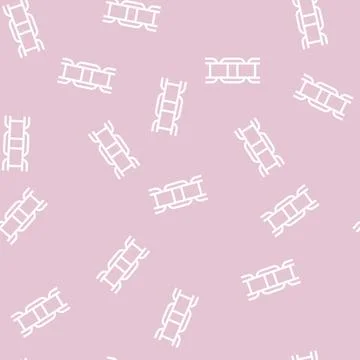 Box chain line vector seamless pattern Stock Illustration