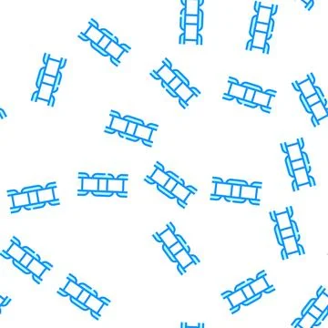 Box chain vector seamless pattern Illustrazione stock