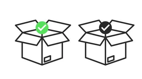 Box Check Icon. Stock Illustration