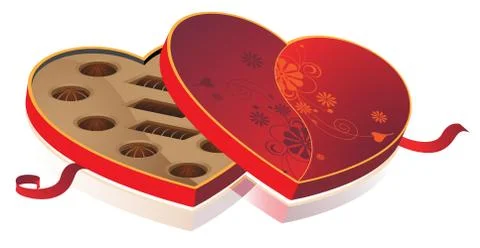 Box of chocolates Stock Illustration