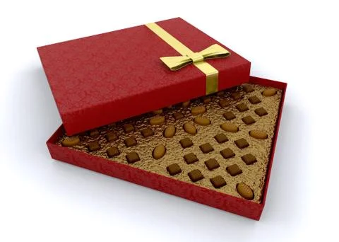 Box of chocolates Stock Illustration