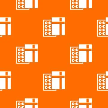 Box with chocolates pattern seamless Stock Illustration