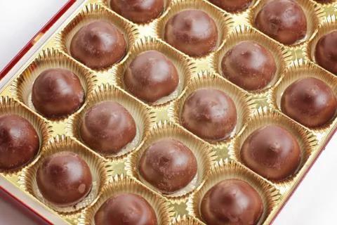 Box of chocolates Foto stock