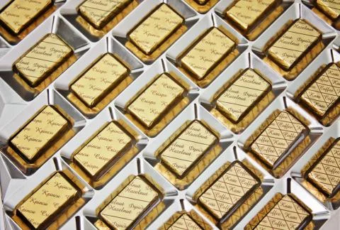 Box of chocolates Stock Photos