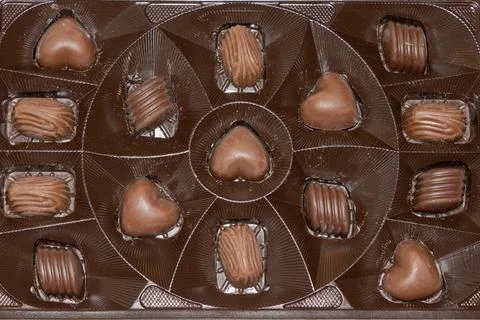 Box of chocolates Stock Photos