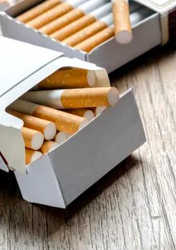 Box of cigarettes Foto stock