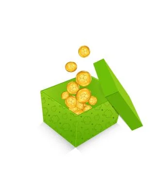 Box coin 01 bf Stock Illustration