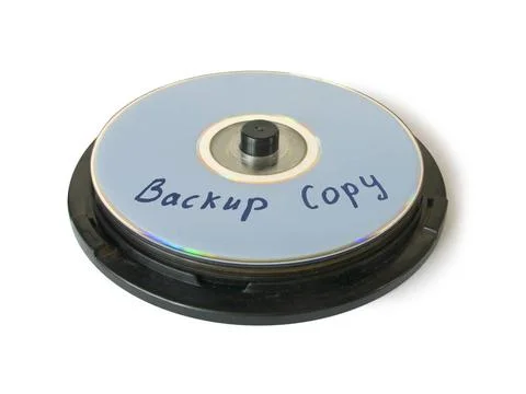 Box with compact disks - backup copy Box with compact disks - backup copy,... Stock Photos
