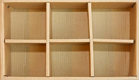 Box compartments Stock Photos