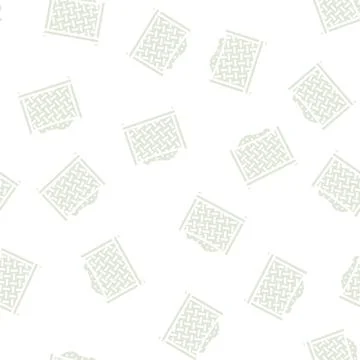 Box composter glyph vector seamless pattern 库存插图