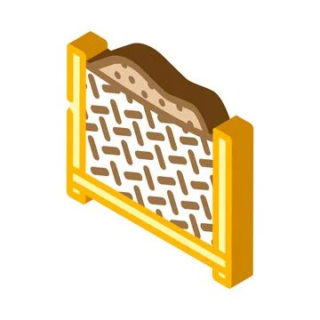 Box composter isometric icon vector illustration Stock Illustration