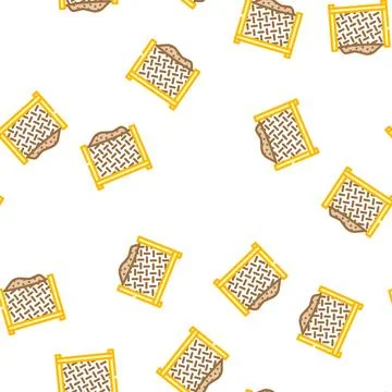 Box composter vector seamless pattern 库存插图