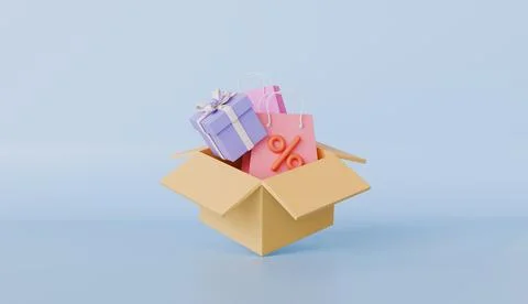 Box container, Icon, Open, Business Illustrazione stock