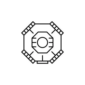 Box, container, module, space icon Stock Illustration