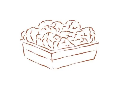 A Box Of Crispy Fried Chicken Nuggets For A Quick Snack Vector Illustration Stock Illustration